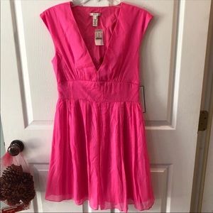 NWT- J. Crew Silk Pink Dress sz 4
